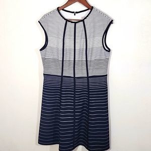 CB Established 1962 striped fit and flare dress